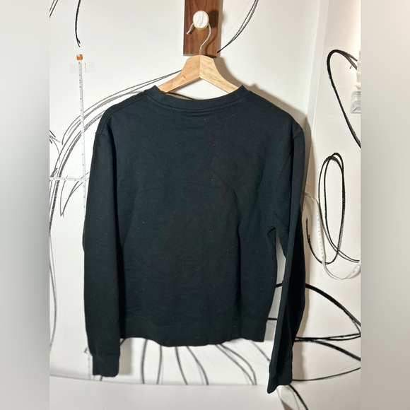 Obey Black Graffiti Flower Graphic Sweatshirt Size Small - Picture 7 of 8